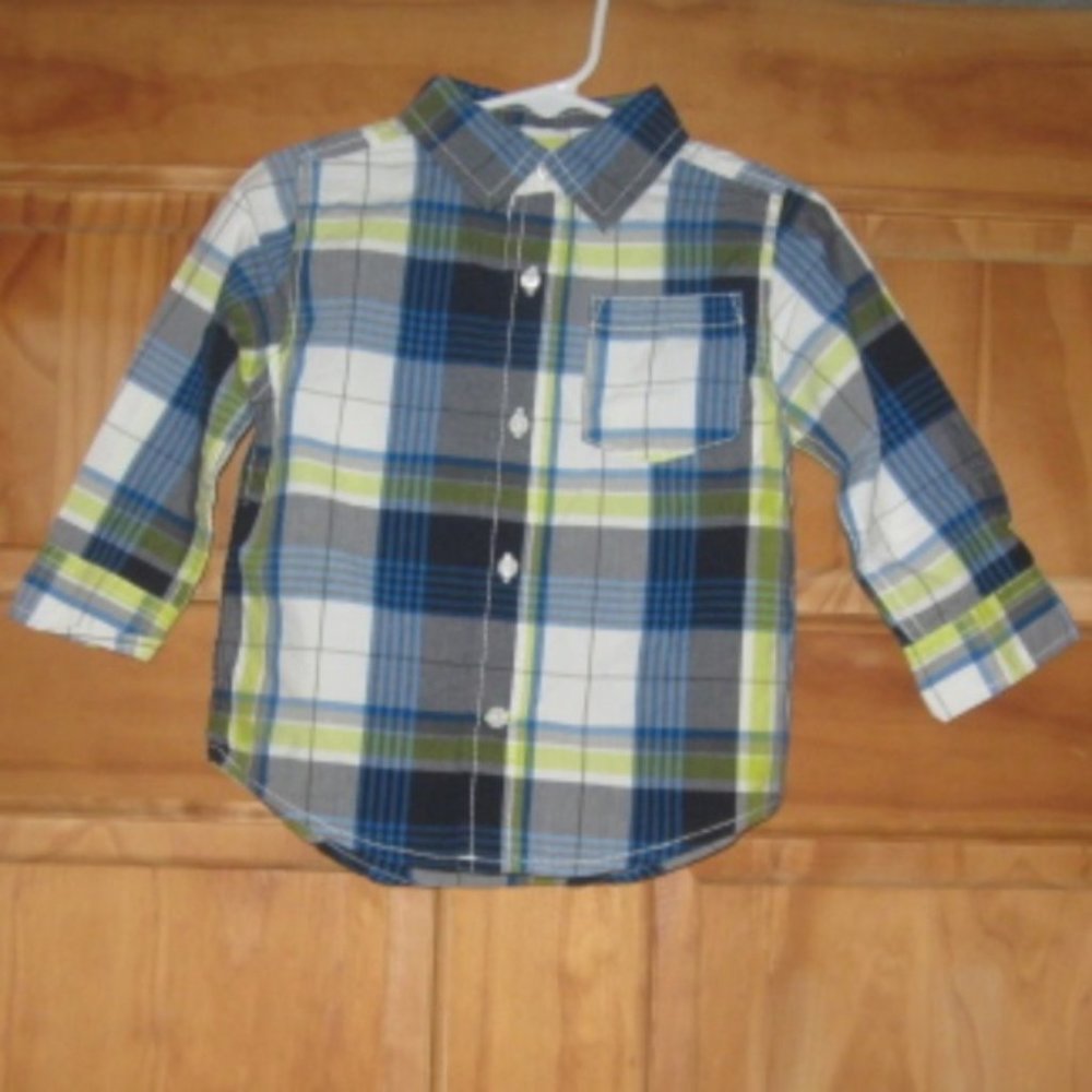5/$30 Boys Gymboree Plaid Button Down Shirt